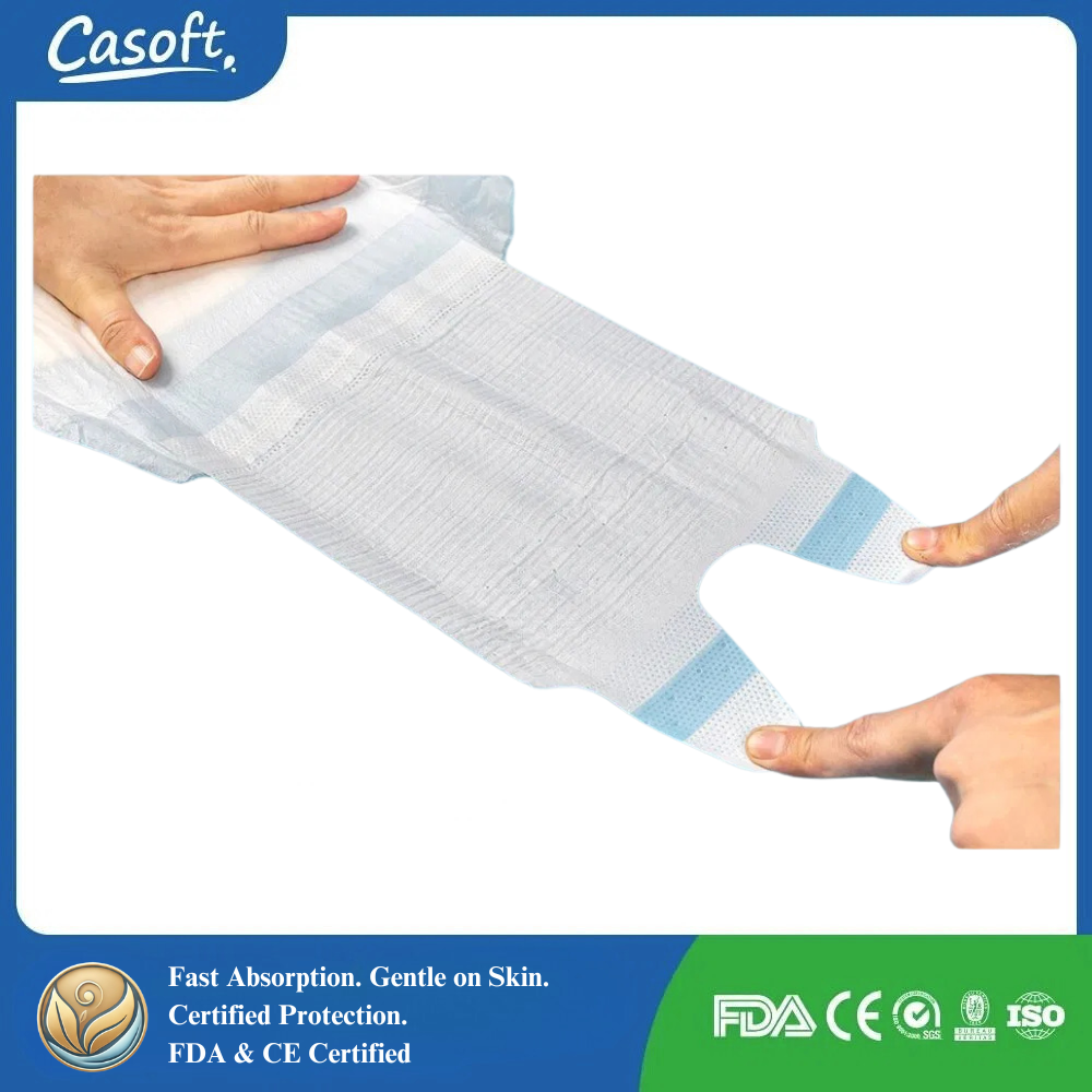Wrap Around Casoft Adult Diapers – Leak-Proof, Adjustable Incontinence Briefs with Tabs