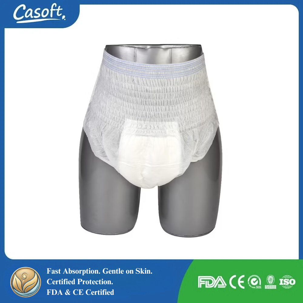 Casoft Adult Pull-Up Diapers – Leak-Proof, Breathable Incontinence Underwear - Golden Comfort
